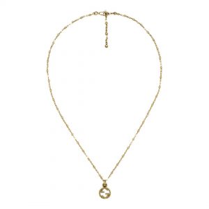 Gucci Interlocking G Pendant 18kt Yellow Gold Necklace Necklaces & Pendants Bailey's Fine Jewelry