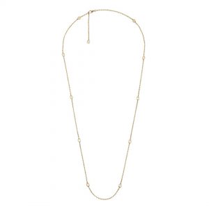 Gucci Interlocking G Fine Station 18kt Yellow Gold Necklace Necklaces & Pendants Bailey's Fine Jewelry