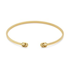 Gucci GG Running 18K Yellow Gold Cuff Bracelet Bracelets Bailey's Fine Jewelry
