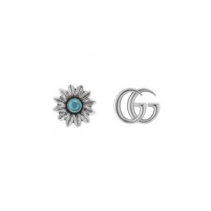 Gucci GG Marmont Flower Silver Earrings Earrings Bailey's Fine Jewelry