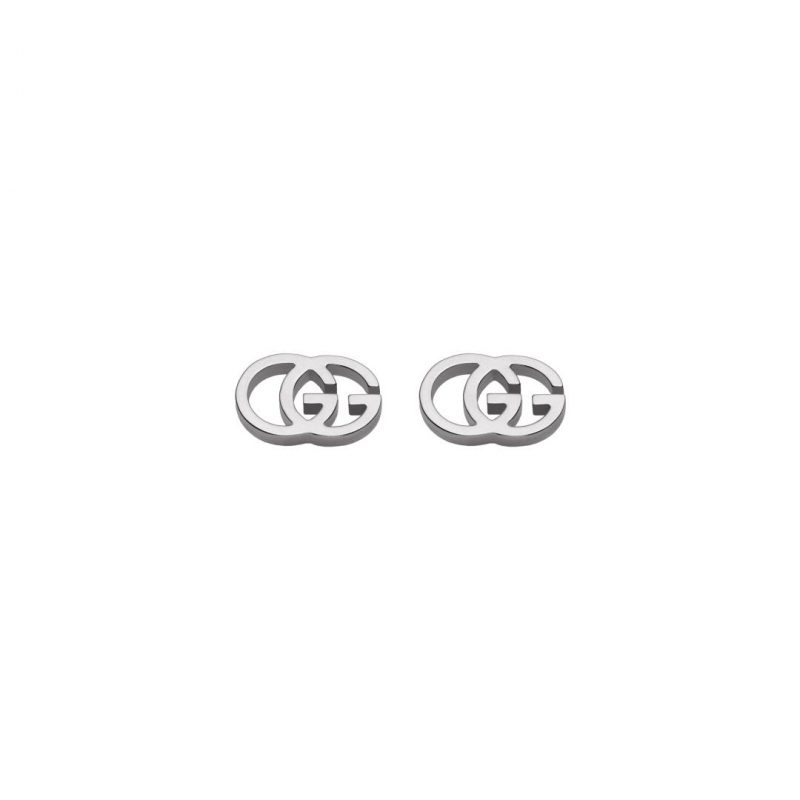 Gucci GG Running 18K Gold Logo Earrings