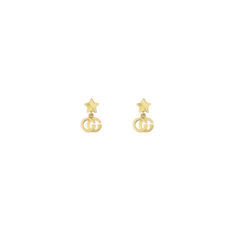 Shop Gucci's GG 18 | Hypebae - Gucci Tennis 1977 Canvas Trainers Womens  Cream Multi - Karat Gold Logo Earrings