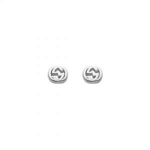 Gucci Interlocking G Silver Stud Earrings Earrings Bailey's Fine Jewelry