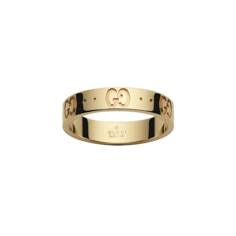 Gucci Icon 18kt Gold Thin Band Ring