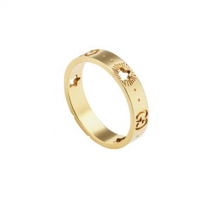 Gucci Icon 18K Gold Thin Band Ring Fashion Rings Bailey's Fine Jewelry