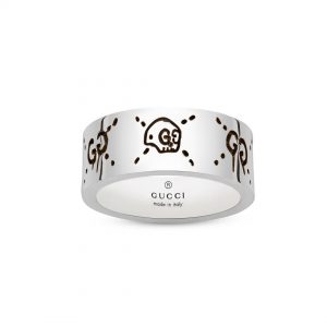 Gucci Ghost Silver Band Ring Fashion Rings Bailey's Fine Jewelry