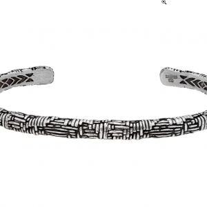 John Varvatos Artisan Woven Silver Cuff Bracelet Bracelets Bailey's Fine Jewelry
