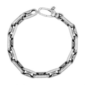 John Varvatos Artisan Distressed Silver Link Bracelet Bracelets Bailey's Fine Jewelry