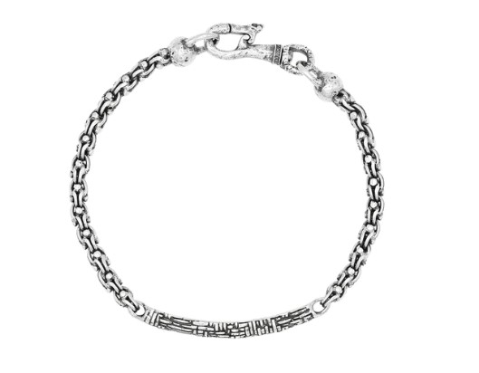 John Varvatos Artisan Silver ID Bracelet – Bailey's Fine Jewelry