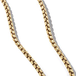 David Yurman Box Chain Necklace in 18K Yellow Gold