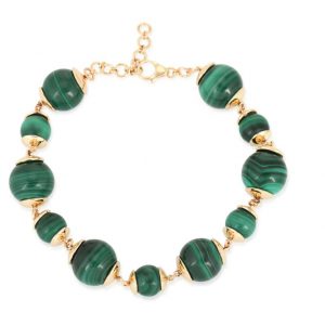 Malachite Bead Gold Bracelet Sale Bailey's Fine Jewelry
