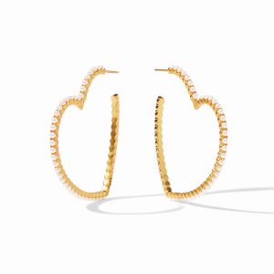Julie Vos Esme Large Pearl Hoop Earring Earrings Bailey's Fine Jewelry