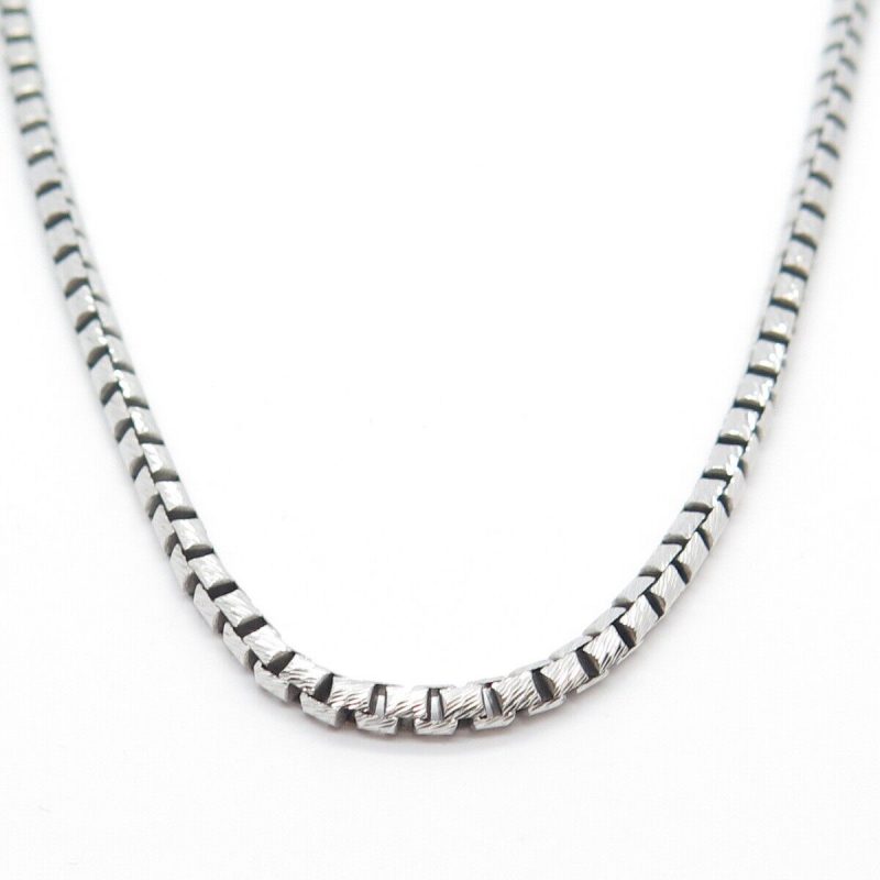 Sterling Silver Men's Textured Box Chain