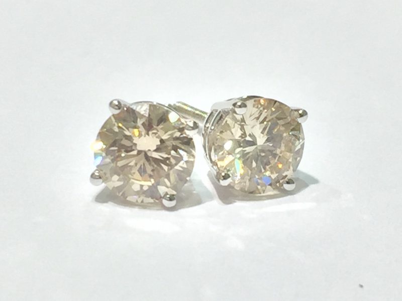 6.01CT Diamond Stud Earrings