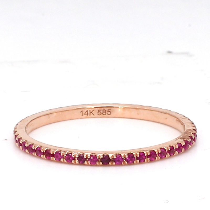 Rose Gold Eternity Band Ring