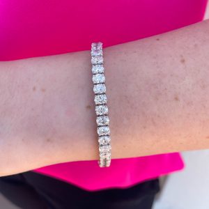 12.37CT Oval Diamond Tennis Bracelet Bracelets Bailey's Fine Jewelry