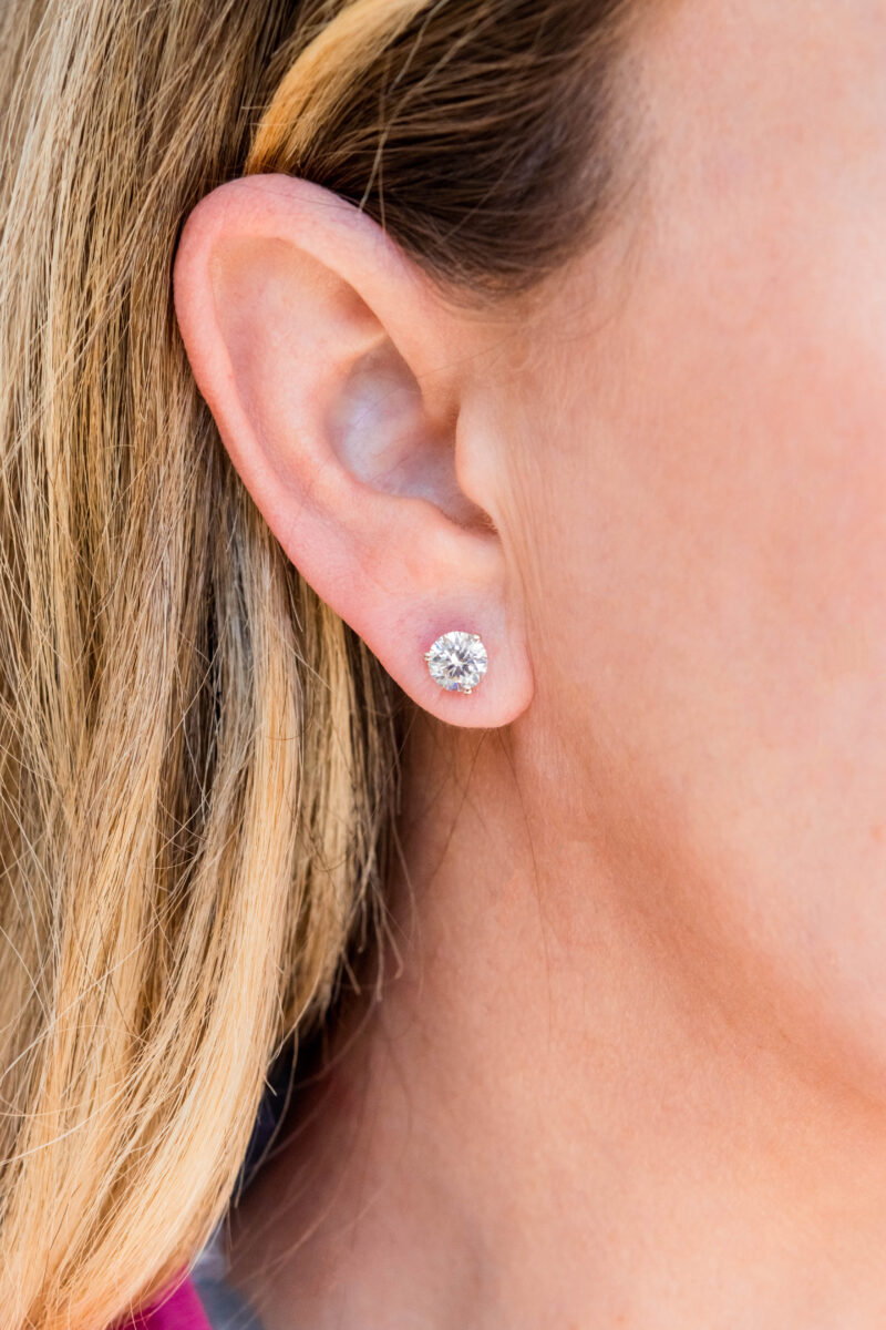 2.35CT Diamond Stud Earrings