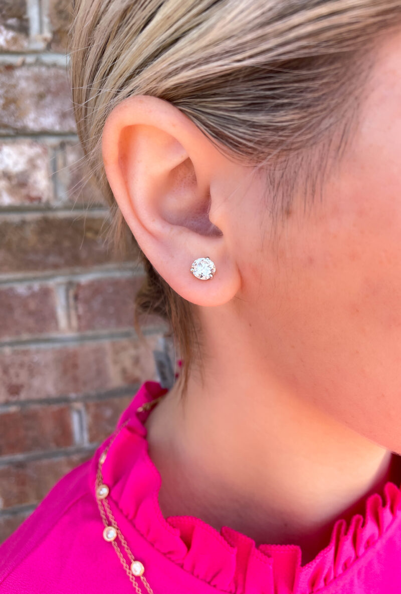 2.03CT Diamond Stud Earrings