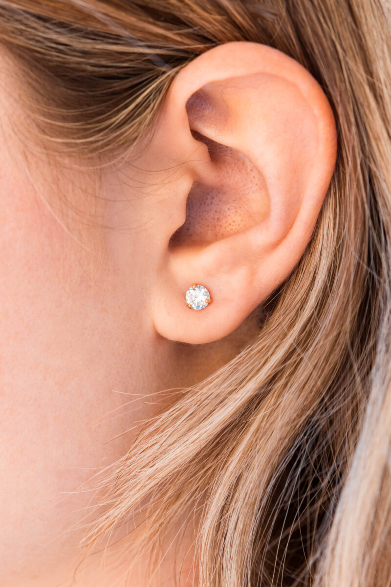 3.26CT Diamond Stud Earrings