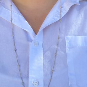 3.89CT Diamond By The Yard Necklace