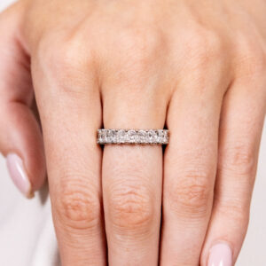 4.30CT Radiant Diamond Eternity Ring Sale Bailey's Fine Jewelry