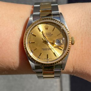 two tone rolex date just