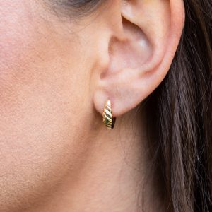 Sensational 18K Gold overlay Hoop Earrings to gift her! - Manifest Design-sgquangbinhtourist.com.vn