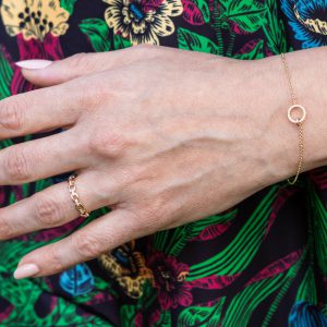 Bailey's Goldmark Collection Interlocking Circle Diamond Bracelet