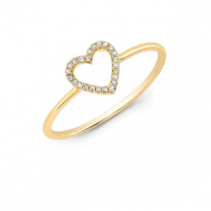 Bailey’s Icon Collection Diamond Open Heart Ring Fashion Rings Bailey's Fine Jewelry
