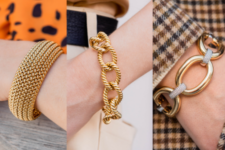 chunky gold bracelets