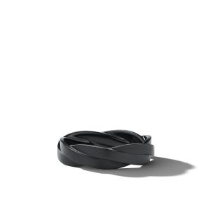 David Yurman DY Helios Band Ring in Black Titanium, Size: 11 Bands Bailey's Fine Jewelry