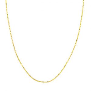 14K Yellow Gold Flat Link Chain Necklace Chain Necklace Bailey's Fine Jewelry