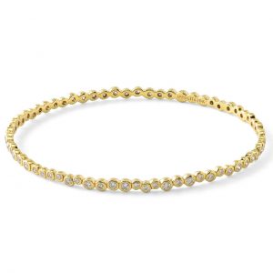 Ippolita Stardust Diamond Starlet Bangle in 18K Gold Bangle & Cuff Bracelets Bailey's Fine Jewelry