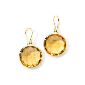Ippolita Lollipop Honey Citrine Earrings in 18K Gold Dangle/Drop Earrings Bailey's Fine Jewelry