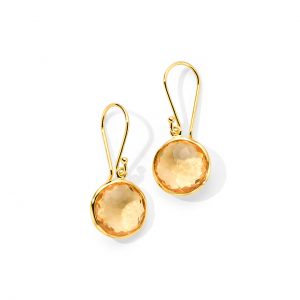 Ippolita Lollipop Honey Citrine Mini Drop Earrings in 18K Gold Dangle/Drop Earrings Bailey's Fine Jewelry