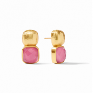 Julie Vos Catalina Drop Stud Earring in Iridescent Peony Pink Earrings Bailey's Fine Jewelry