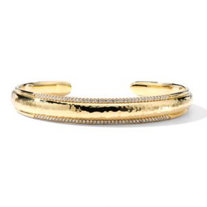 Ippolita Stardust Thin Goddess Cuff in 18k Gold Bangle & Cuff Bracelets Bailey's Fine Jewelry