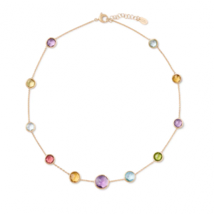 Marco Bicego Jaipur 18K Gold Mixed Gemstone Necklace Necklaces & Pendants Bailey's Fine Jewelry