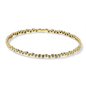 Ippolita Stardust Sapphire Starlet Bangle in 18K Gold Bangle & Cuff Bracelets Bailey's Fine Jewelry