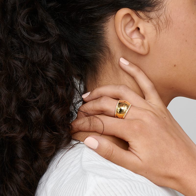 Ippolita Stardust Medium Goddess Dome Ring in 18K Gold with Diamonds –  Bailey's Fine Jewelry