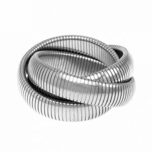Janis Savitt Rhodium Triple Cobra 5/8″ Bracelet Bangle & Cuff Bracelets Bailey's Fine Jewelry