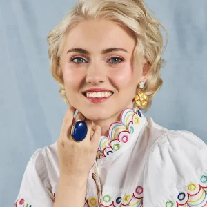 Laura Foote Mother of Pearl Belle Flower Earrings