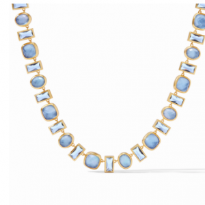Julie Vos Antonia Tennis Necklace in Iridescent Chalcedony Blue Necklaces & Pendants Bailey's Fine Jewelry