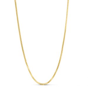 14k Yellow Gold Plated 2.6MM Round Box Chain Chain Necklace Bailey's Fine Jewelry