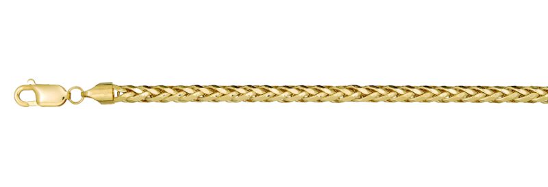 14K Yellow Gold 5.3mm Palm Link Chain