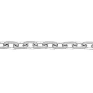Sterling Silver Rhodium Plated 5.9mm Anchor Chain Chain Necklace Bailey's Fine Jewelry
