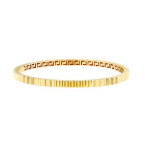 14K Gold Fluted Hinge Bangle Bracelet Bangle & Cuff Bracelets Bailey's Fine Jewelry