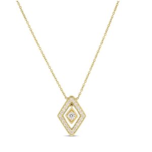 Roberto Coin 18k Gold Small Diamante Pendant Necklace Necklaces & Pendants Bailey's Fine Jewelry
