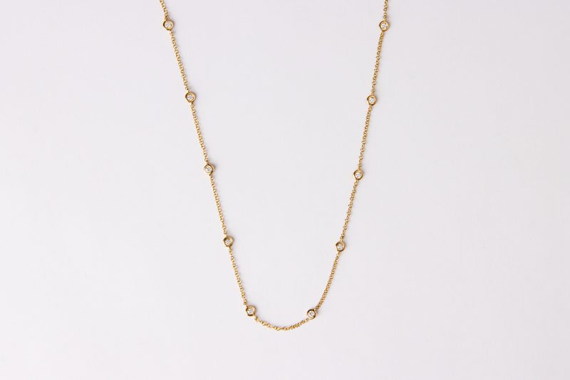 Bailey's Icon Collection Bezel Diamonds By The Yard Necklace