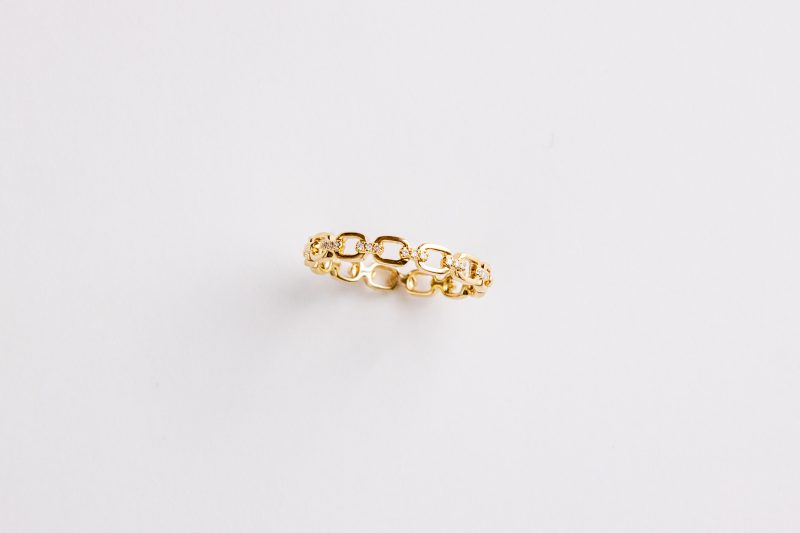 Bailey's Icon Collection Gold Diamond Link Ring